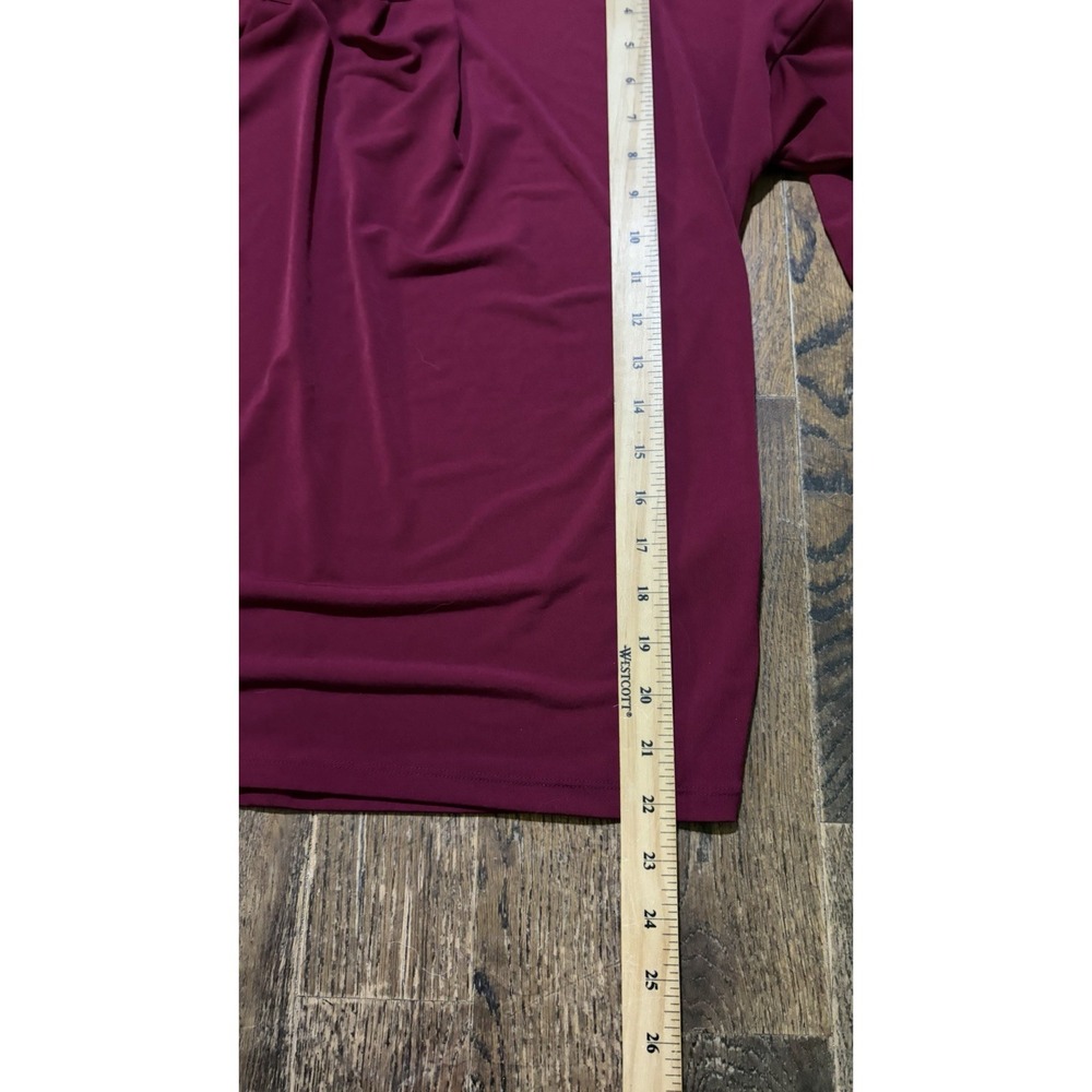 Banana Republic Womens Burgundy Long Sleeve Crew Neck Top Size Small - Picture 2 of 5
